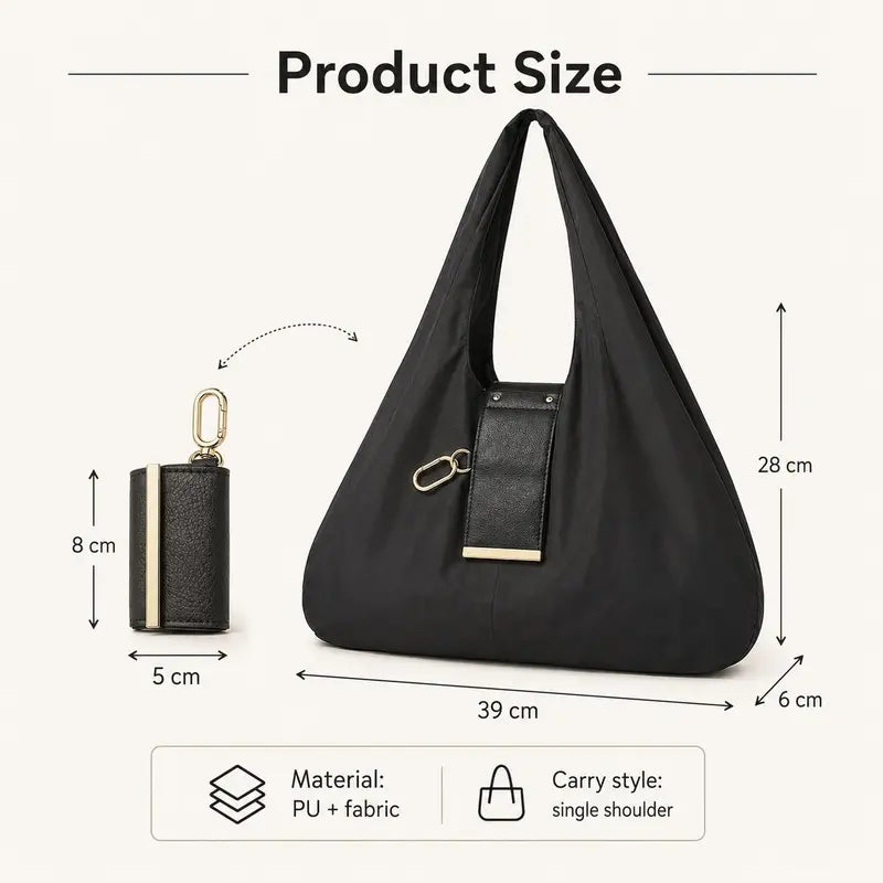 💜LAST DAY - BUY 1 GET 1 FREE,Each $13.99👜 Foldable Keychain Tote Bag – Compact & Expandable Reusable Carryall