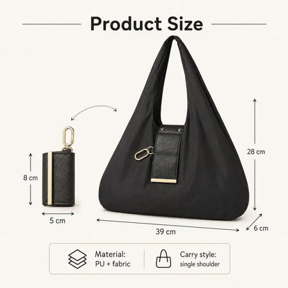 💜LAST DAY - BUY 1 GET 1 FREE,Each $13.99👜 Foldable Keychain Tote Bag – Compact & Expandable Reusable Carryall