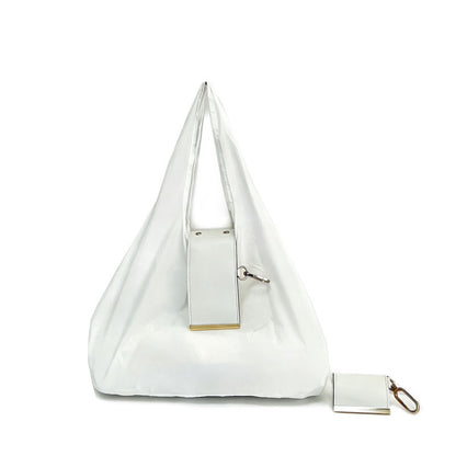💜LAST DAY - BUY 1 GET 1 FREE,Each $13.99👜 Foldable Keychain Tote Bag – Compact & Expandable Reusable Carryall