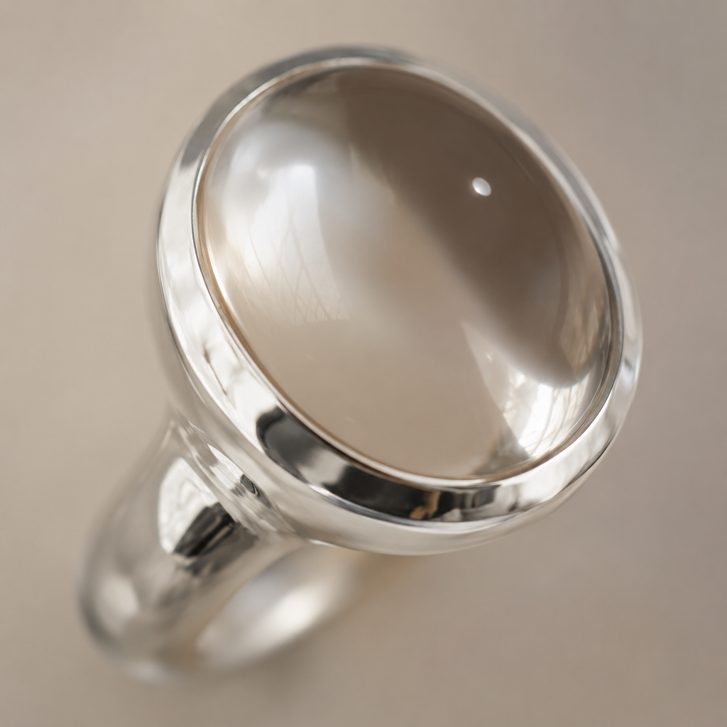 White Crystal Statement Ring