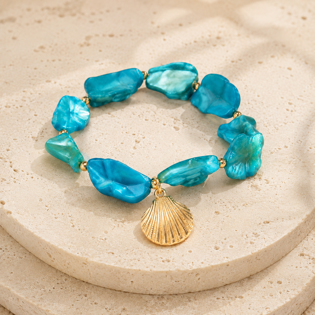 Seaside Shell Charm Bracelet