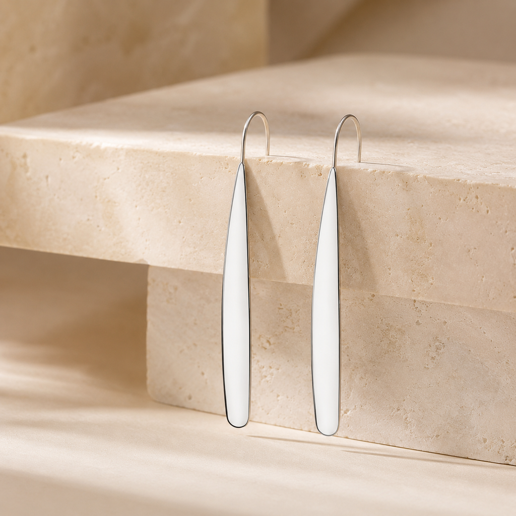 Minimalist Long Drop Earrings