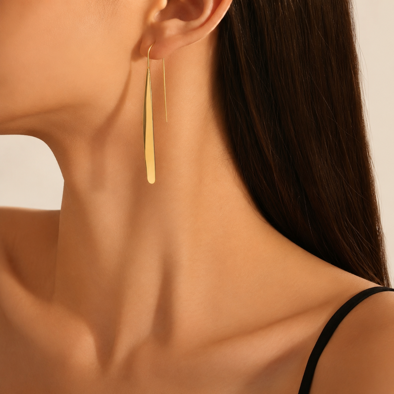 Minimalist Long Drop Earrings