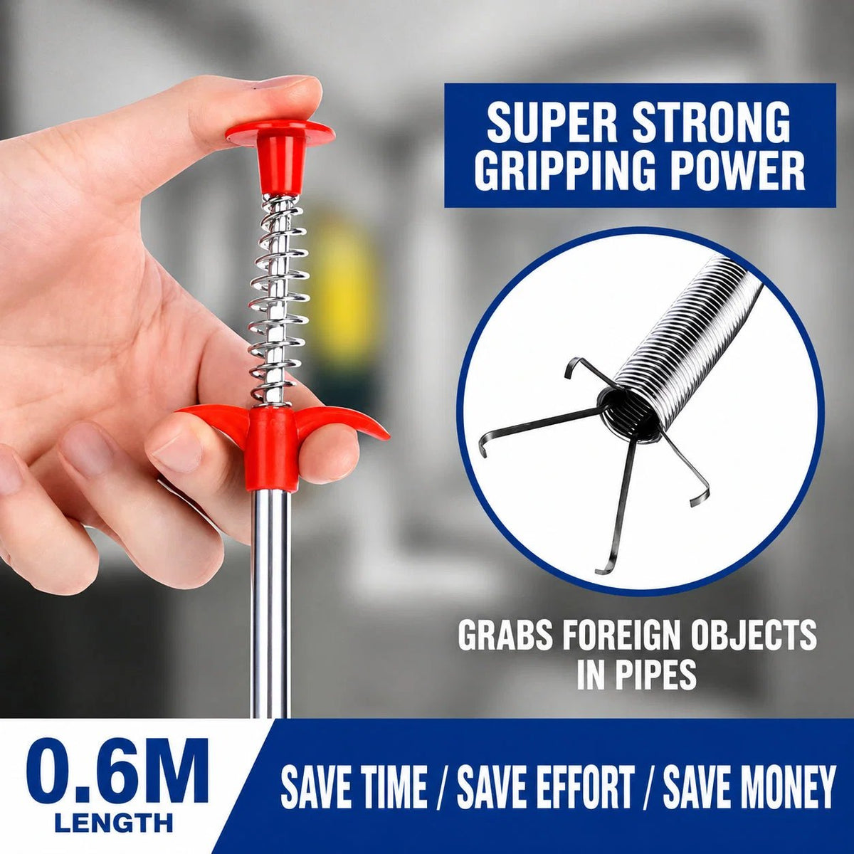 🔥Each $10.99🔥Last Day Buy 1 Get 1 Free🚿Professional Drain Clog Remover Tool – A Must-Have For Every Home