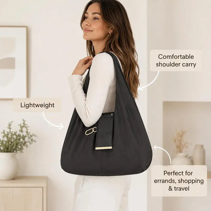 💜LAST DAY - BUY 1 GET 1 FREE,Each $13.99👜 Foldable Keychain Tote Bag – Compact & Expandable Reusable Carryall