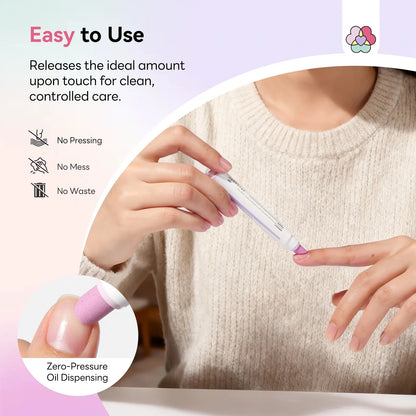 🔥Last Day Buy 1 Get 1 Free🔥Cuticle Remover Pen Set with Cuticle Oil, Portable Cuticle Softener for Home DIY & Professional Nail Salon Manicure