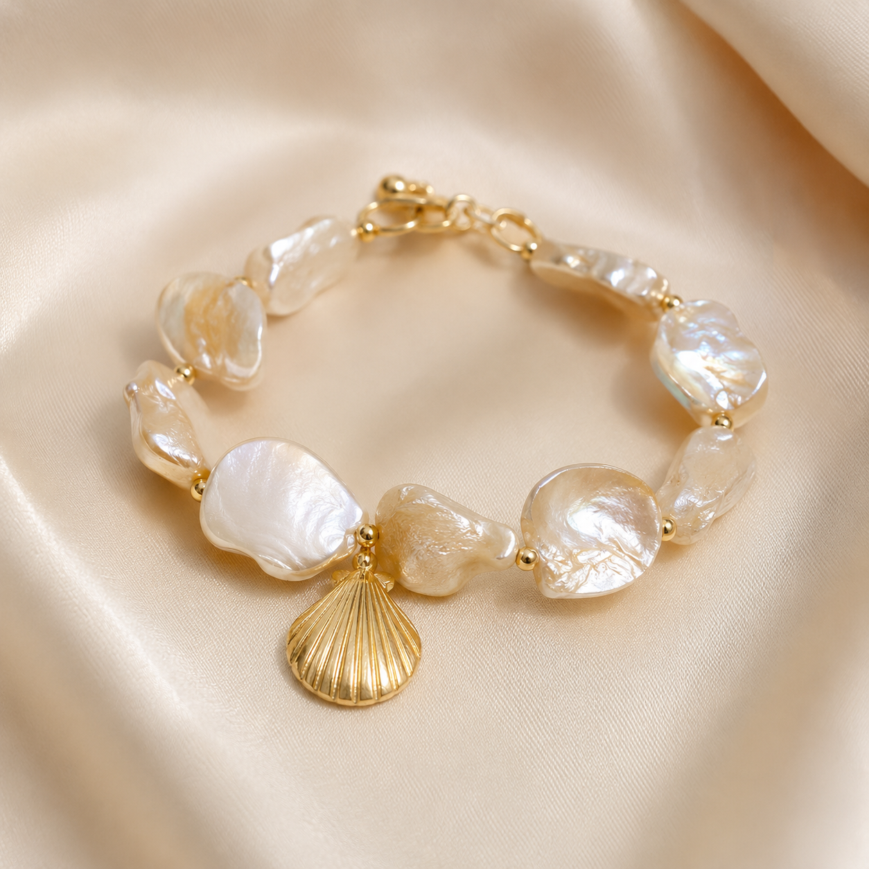 Seaside Shell Charm Bracelet