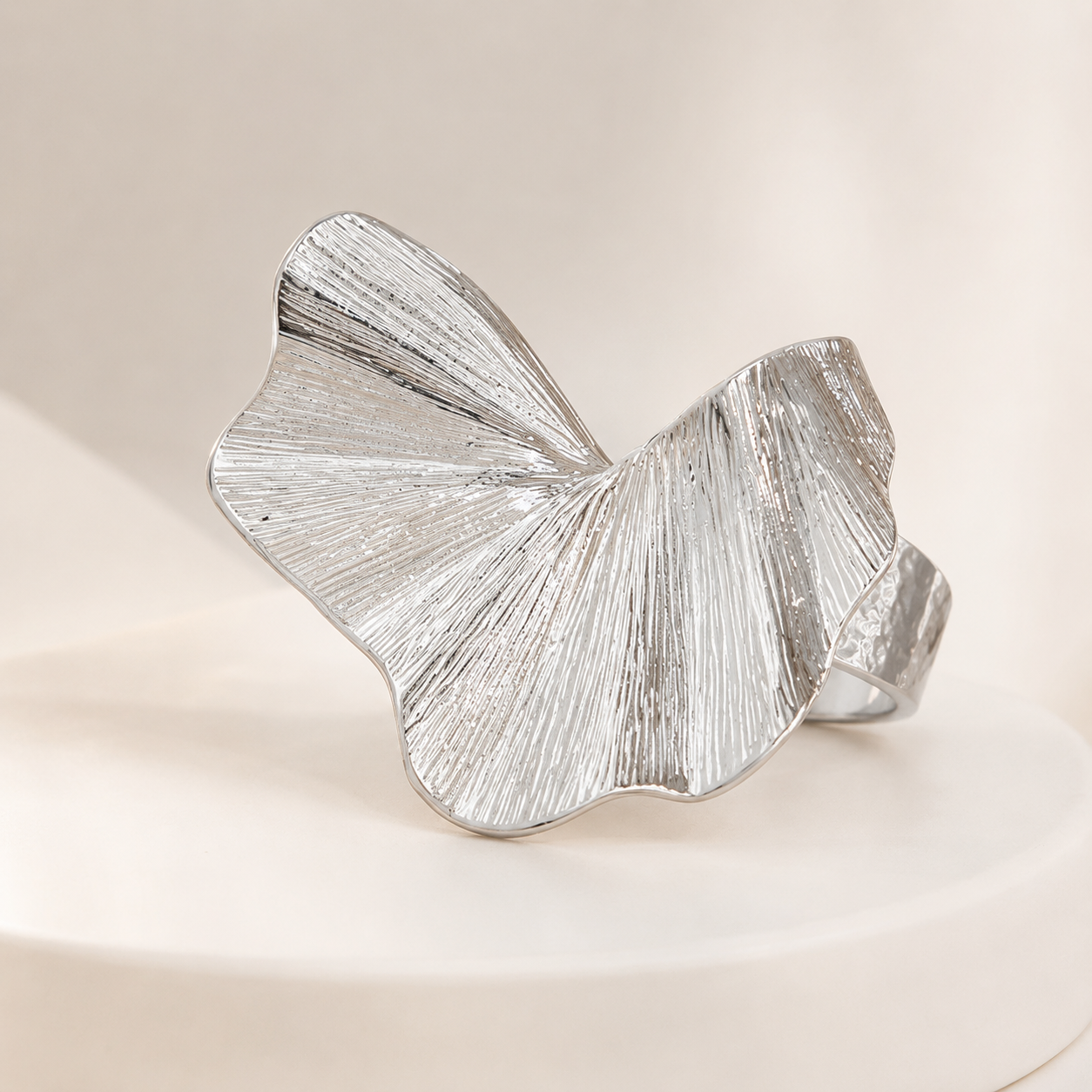 Ginkgo Leaf Statement Ring